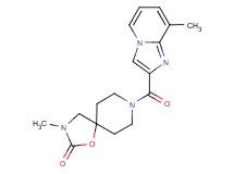 3-methyl-8-[(8-methylimidazo[1,2-a]pyridin-2-yl)carbonyl]-1-oxa-3,8-diazaspiro[4.5]decan-2-one