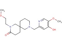 8-[(4-hydroxy-5-methoxy-2-pyridinyl)methyl]-2-(2-methoxyethyl)-2,8-diazaspiro[5.5]undecan-3-one