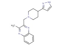2-methyl-3-{[4-(1H-pyrazol-3-yl)piperidin-1-yl]methyl}quinoxaline