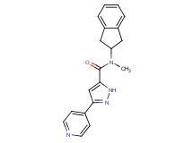 N-(2,3-dihydro-1H-inden-2-yl)-N-methyl-3-pyridin-4-yl-1H-pyrazole-5-carboxamide