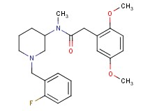 2-(2,5-dimethoxyphenyl)-N-[1-(2-fluorobenzyl)-3-piperidinyl]-N-methylacetamide