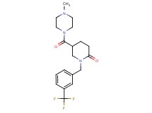 5-[(4-methyl-1-piperazinyl)carbonyl]-1-[3-(trifluoromethyl)benzyl]-2-piperidinone