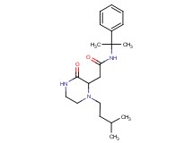 2-[1-(3-methylbutyl)-3-oxo-2-piperazinyl]-N-(1-methyl-1-phenylethyl)acetamide