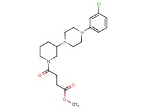 methyl 4-{3-[4-(3-chlorophenyl)-1-piperazinyl]-1-piperidinyl}-4-oxobutanoate