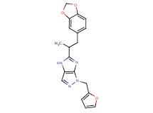 5-[2-(1,3-benzodioxol-5-yl)-1-methylethyl]-1-(2-furylmethyl)-1,4-dihydroimidazo[4,5-c]pyrazole