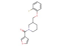 3-[(2-fluorophenoxy)methyl]-1-(3-furoyl)piperidine