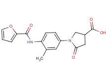 1-[4-(2-furoylamino)-3-methylphenyl]-5-oxopyrrolidine-3-carboxylic acid
