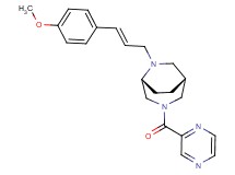 (1R*,5R*)-6-[(2E)-3-(4-methoxyphenyl)prop-2-en-1-yl]-3-(pyrazin-2-ylcarbonyl)-3,6-diazabicyclo[3.2.2]nonane