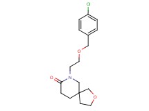 7-{2-[(4-chlorobenzyl)oxy]ethyl}-2-oxa-7-azaspiro[4.5]decan-8-one