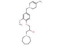 1-azepan-1-yl-3-{2-methoxy-4-[(4-methyl-3,6-dihydropyridin-1(2H)-yl)methyl]phenoxy}propan-2-ol