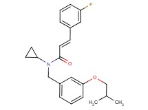 (2E)-N-cyclopropyl-3-(3-fluorophenyl)-N-(3-isobutoxybenzyl)acrylamide