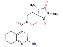 8-[(2-amino-5,6,7,8-tetrahydroquinazolin-4-yl)carbonyl]-1,3-dimethyl-1,3,8-triazaspiro[4.5]decane-2,4-dione