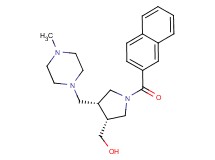 [(3R*,4R*)-4-[(4-methylpiperazin-1-yl)methyl]-1-(2-naphthoyl)pyrrolidin-3-yl]methanol