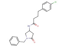 N-(1-benzyl-5-oxo-3-pyrrolidinyl)-4-(4-chlorophenyl)butanamide