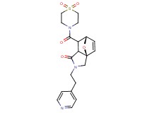 (3aR*,6S*)-7-[(1,1-dioxidothiomorpholin-4-yl)carbonyl]-2-(2-pyridin-4-ylethyl)-2,3,7,7a-tetrahydro-3a,6-epoxyisoindol-1(6H)-one