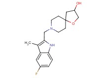 8-[(5-fluoro-3-methyl-1H-indol-2-yl)methyl]-1-oxa-8-azaspiro[4.5]decan-3-ol