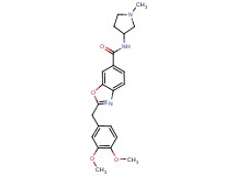 2-(3,4-dimethoxybenzyl)-N-(1-methylpyrrolidin-3-yl)-1,3-benzoxazole-6-carboxamide