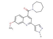 4-(azepan-1-ylcarbonyl)-7-methoxy-2-(1H-pyrazol-4-yl)quinoline