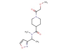 N-[1-(3-isoxazolyl)ethyl]-1-(methoxyacetyl)-N-methyl-4-piperidinecarboxamide