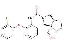 (3aS*,6aS*)-N-[2-(2-fluorophenoxy)pyridin-3-yl]-3a-(hydroxymethyl)hexahydrocyclopenta[c]pyrrole-2(1H)-carboxamide