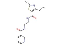 N-(2-{[(4-ethyl-2-methyl-1,3-thiazol-5-yl)carbonyl]amino}ethyl)nicotinamide