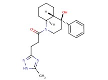 (4S*,4aS*,8aS*)-1-[3-(5-methyl-1H-1,2,4-triazol-3-yl)propanoyl]-4-phenyldecahydro-4-quinolinol