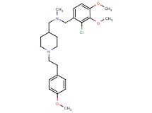 (2-chloro-3,4-dimethoxybenzyl)({1-[2-(4-methoxyphenyl)ethyl]-4-piperidinyl}methyl)methylamine