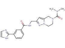 2-({[3-(1H-imidazol-2-yl)benzoyl]amino}methyl)-N,N-dimethyl-6,7-dihydropyrazolo[1,5-a]pyrazine-5(4H)-carboxamide