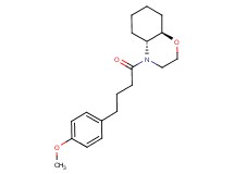 (4aR*,8aR*)-4-[4-(4-methoxyphenyl)butanoyl]octahydro-2H-1,4-benzoxazine