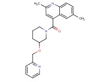 2,6-dimethyl-4-{[3-(2-pyridinylmethoxy)-1-piperidinyl]carbonyl}quinoline