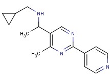 (cyclopropylmethyl){1-[4-methyl-2-(4-pyridinyl)-5-pyrimidinyl]ethyl}amine