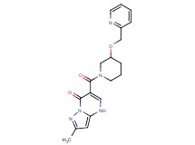 2-methyl-6-{[3-(2-pyridinylmethoxy)-1-piperidinyl]carbonyl}pyrazolo[1,5-a]pyrimidin-7(4H)-one