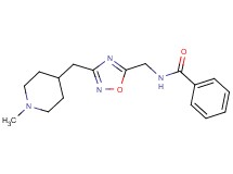 N-({3-[(1-methylpiperidin-4-yl)methyl]-1,2,4-oxadiazol-5-yl}methyl)benzamide
