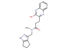 3-(3-hydroxy-2-quinoxalinyl)-N-methyl-N-(1,4,5,6-tetrahydrocyclopenta[c]pyrazol-3-ylmethyl)propanamide