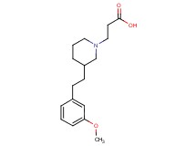 3-{3-[2-(3-methoxyphenyl)ethyl]-1-piperidinyl}propanoic acid