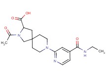 2-acetyl-8-{4-[(ethylamino)carbonyl]-2-pyridinyl}-2,8-diazaspiro[4.5]decane-3-carboxylic acid