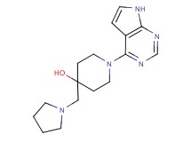 4-(pyrrolidin-1-ylmethyl)-1-(7H-pyrrolo[2,3-d]pyrimidin-4-yl)piperidin-4-ol