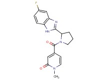 4-{[2-(5-fluoro-1H-benzimidazol-2-yl)-1-pyrrolidinyl]carbonyl}-1-methyl-2(1H)-pyridinone