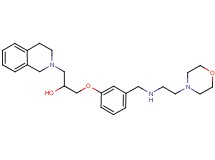 1-(3,4-dihydro-2(1H)-isoquinolinyl)-3-[3-({[2-(4-morpholinyl)ethyl]amino}methyl)phenoxy]-2-propanol