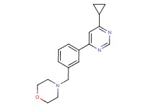 4-[3-(6-cyclopropylpyrimidin-4-yl)benzyl]morpholine