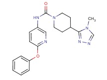 4-(4-methyl-4H-1,2,4-triazol-3-yl)-N-(6-phenoxypyridin-3-yl)piperidine-1-carboxamide