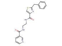 N-(2-{[(2-benzyl-1,3-thiazol-4-yl)carbonyl]amino}ethyl)nicotinamide