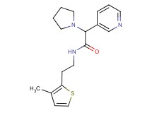 N-[2-(3-methyl-2-thienyl)ethyl]-2-(3-pyridinyl)-2-(1-pyrrolidinyl)acetamide