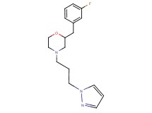 2-(3-fluorobenzyl)-4-[3-(1H-pyrazol-1-yl)propyl]morpholine