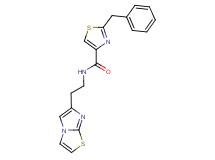 2-benzyl-N-(2-imidazo[2,1-b][1,3]thiazol-6-ylethyl)-1,3-thiazole-4-carboxamide