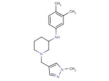 N-(3,4-dimethylphenyl)-1-[(1-methyl-1H-pyrazol-4-yl)methyl]-3-piperidinamine