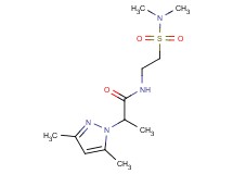 N-{2-[(dimethylamino)sulfonyl]ethyl}-2-(3,5-dimethyl-1H-pyrazol-1-yl)propanamide