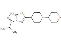 3-isopropyl-6-[1-(tetrahydro-2H-pyran-4-yl)piperidin-4-yl][1,2,4]triazolo[3,4-b][1,3,4]thiadiazole