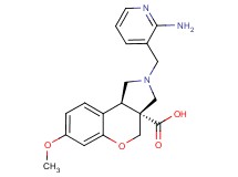 (3aR*,9bR*)-2-[(2-aminopyridin-3-yl)methyl]-7-methoxy-1,2,3,9b-tetrahydrochromeno[3,4-c]pyrrole-3a(4H)-carboxylic acid