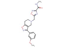 5-{[3-(3-methoxyphenyl)-6,7-dihydroisoxazolo[4,5-c]pyridin-5(4H)-yl]methyl}-N-methyl-1,2,4-oxadiazole-3-carboxamide